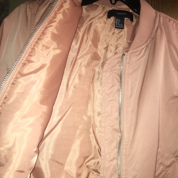 Pink Bomber Jacket Forever 21 - Picture 3 of 3